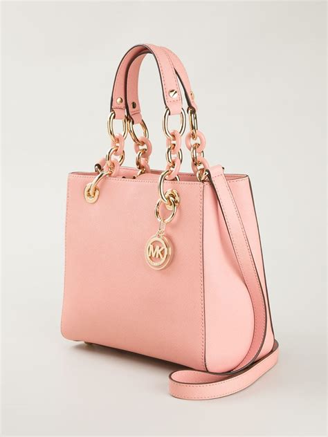 michael kors cynthia small convertible satchel soft pink|MICHAEL Michael Kors Womens Cynthia Small NS Convertible .